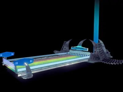  Space Race Low-poly 3D model