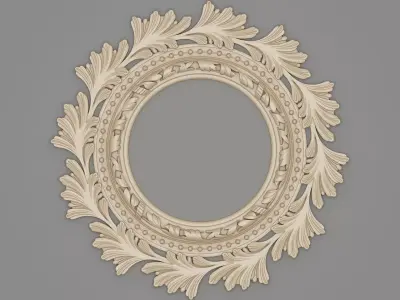 Classic Ceiling Plaster 001 3D model