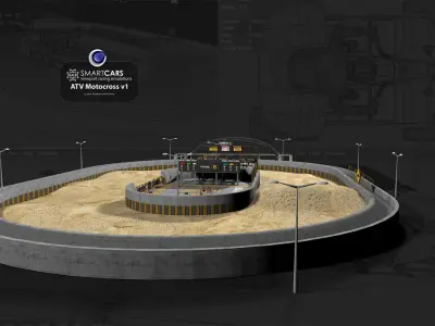 SMARTCARS AI ATV Motocross Simulations v1 3D model