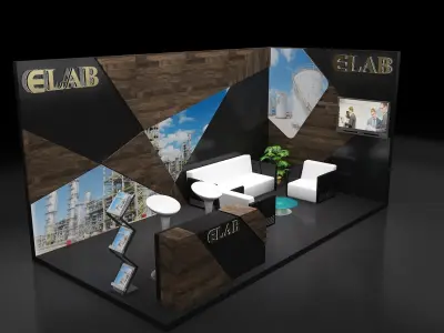 Booth Exhibition Stand a251c 3D model