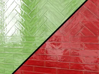Slash DEcor 3 x 12 Ceramic Subway Tile 3D model