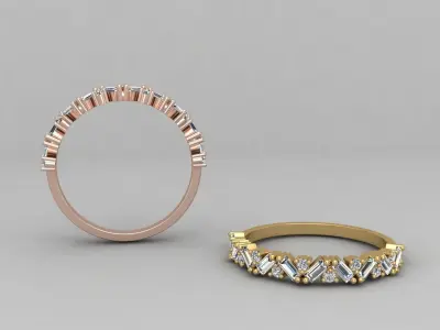 Minimal lightweight budget Ring 124-MW 3D print model