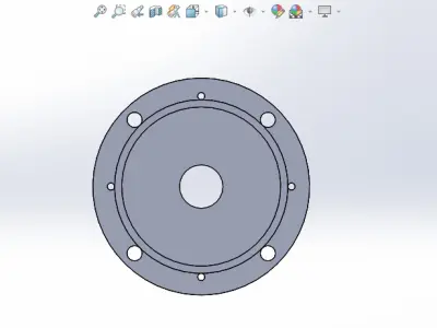 3oz Paper Cup Machine Flange High-Quality Industrial Component 3D print model
