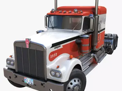 Kenworth W925 Low-poly 3D model