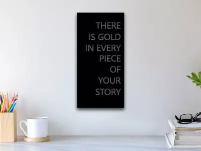 Gold Story Wall Art 3D print model