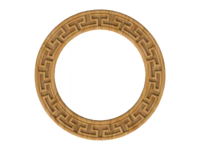 Carved picture frame STL 3D model 26