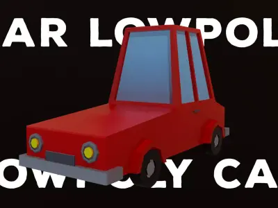 Car Low-poly 3D model