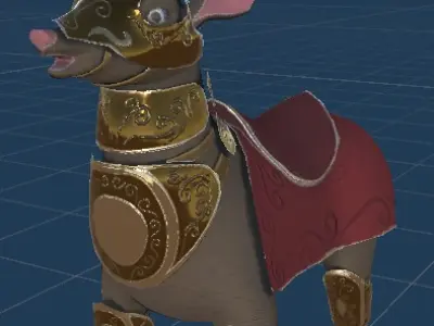 War Deer Unity Game Ready Low-poly 3D model