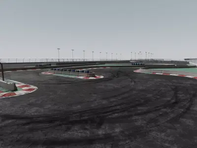 Drifting Race Track 3D model