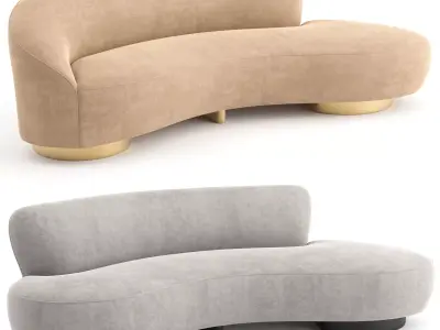 Mini Sofa by Vladimir Kagan 3D model