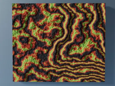 Canvas Art Abstract 3D model