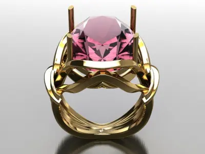 antique ring for women  3D print model