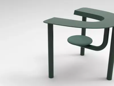 Haze Chair Low-poly 3D model