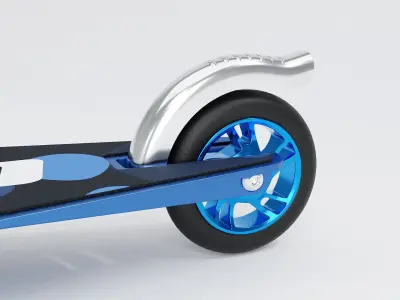 Push Scooter in 3 Colors 3D model