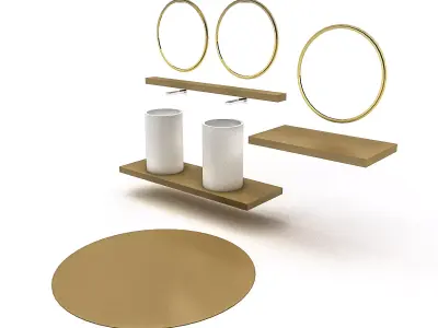 bohemian bathroom toilet 03 3D model Low-poly 3D model