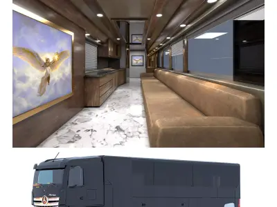 ACTROS LUXURY MOTORHOME2019 3D model