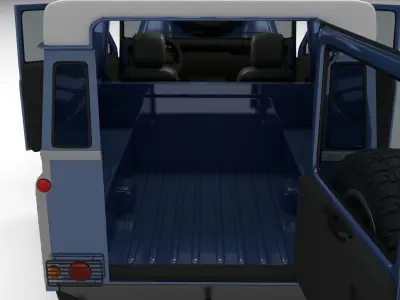 Full Land Rover Defender 90 Hard Top 3D model