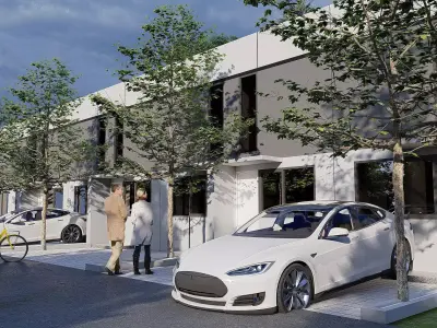 Free 3 3x11 5m Modern 2 Storey House SketchUp Model Only Free 3D model