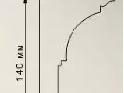 Ceiling measurements of shelf bracket Free 3D model