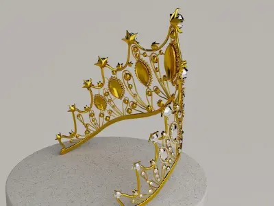 Crown of Shooting Stars 3D model