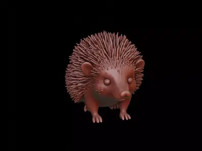 Hedgehog Animal Sculpture 3D print model purchase