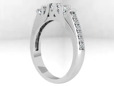 Round Diamond Ring 4516 3D print model