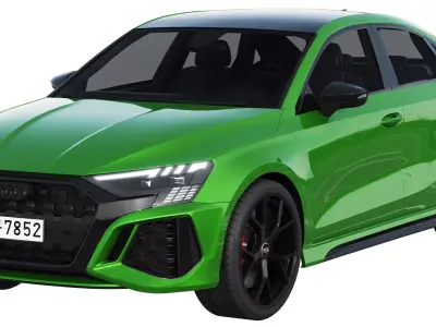 Audi RS3 Limousine 2021 3D model