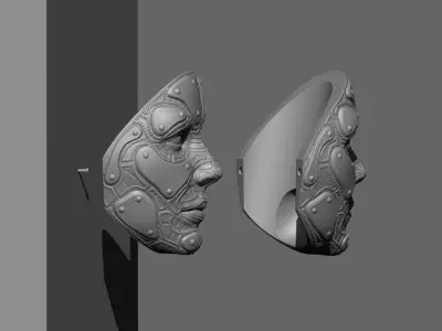 C5X Wall Mountable High detail model 3D print model