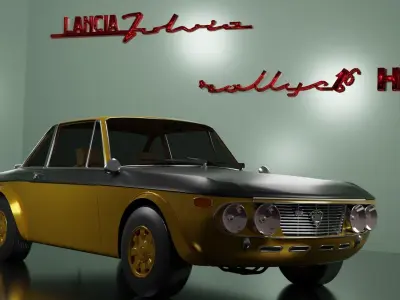lancia fulvia  3D model