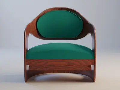 Woodys High Quality Chairs Colletion PBR 004 3D model