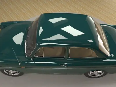 Volkswagen Type 3 notchback 1963 3D model