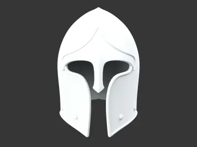 Medieval Noble Armor Helmets Low-poly 3D model