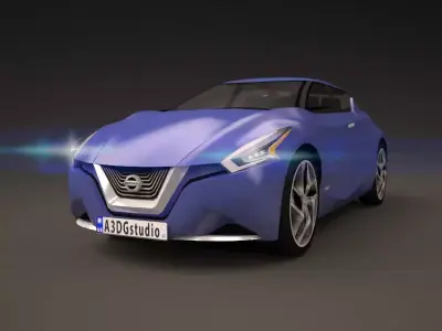 Nissan Friend-ME 2013 Low-poly 3D model