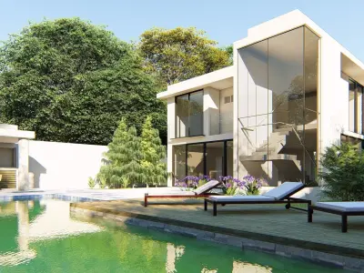 MODERN HOUSE 5 3D model