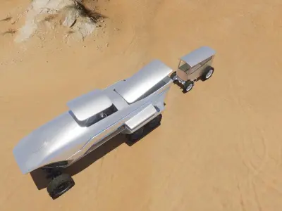Sci-fi car SUV Future car 3D model