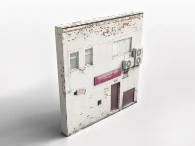 Old Apartment-Office Asset Free low-poly 3D model