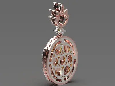 woman pendant jp0281 3D print model