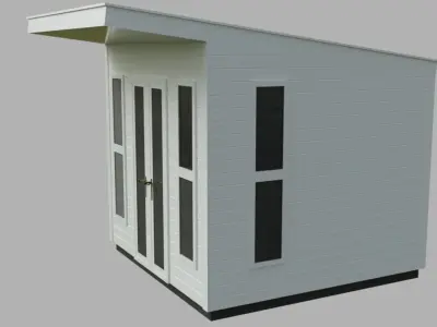 Garden House Low-poly 3D model purchase