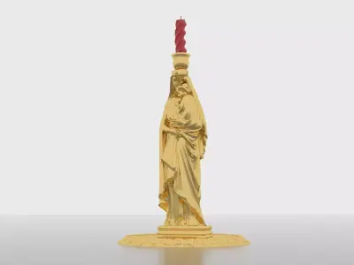 Candlestick Madonna 3D model