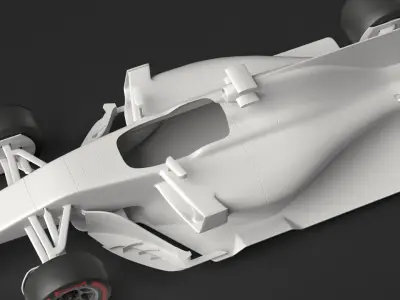 F1 Bolide  Low-poly 3D model