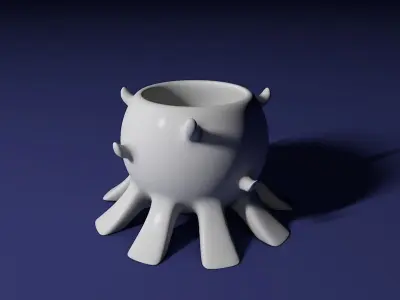 Spikes bowl Free 3D print model