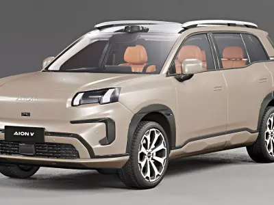 GAC Aion V 2025 with Interior 3D model