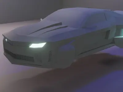 Chevrolet camaro ZL1 cyberpunk 3D model