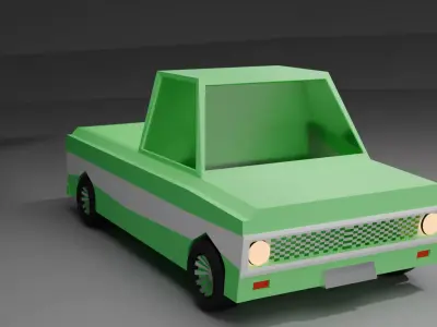 truck Low poly game ready Low-poly 3D model