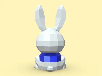 Rabbit bunny 3D print model