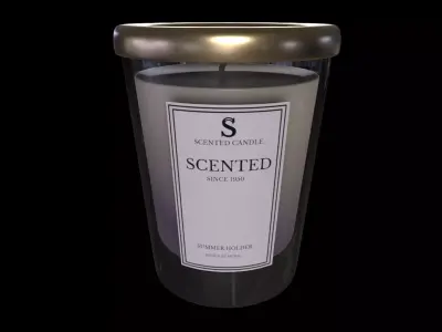 Home decorations-Scented Candle-PBR 3D MODEL  Low-poly 3D model