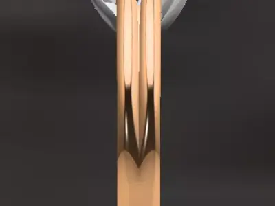 single solitair ring  ovel diamond 3D print model