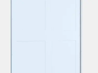 GRIMO Pair of sliding doors 2 Low-poly 3D model