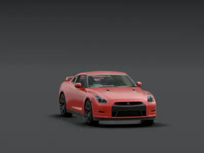 Nissan GTR VT Low-poly 3D model