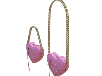 Balenciaga Le Cagole Heart Mini Bag 3D Model Pack